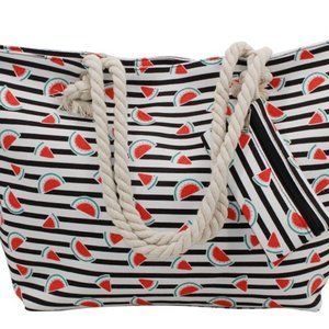 WATERMELON BEACH TOTE & COIN PURSE SET